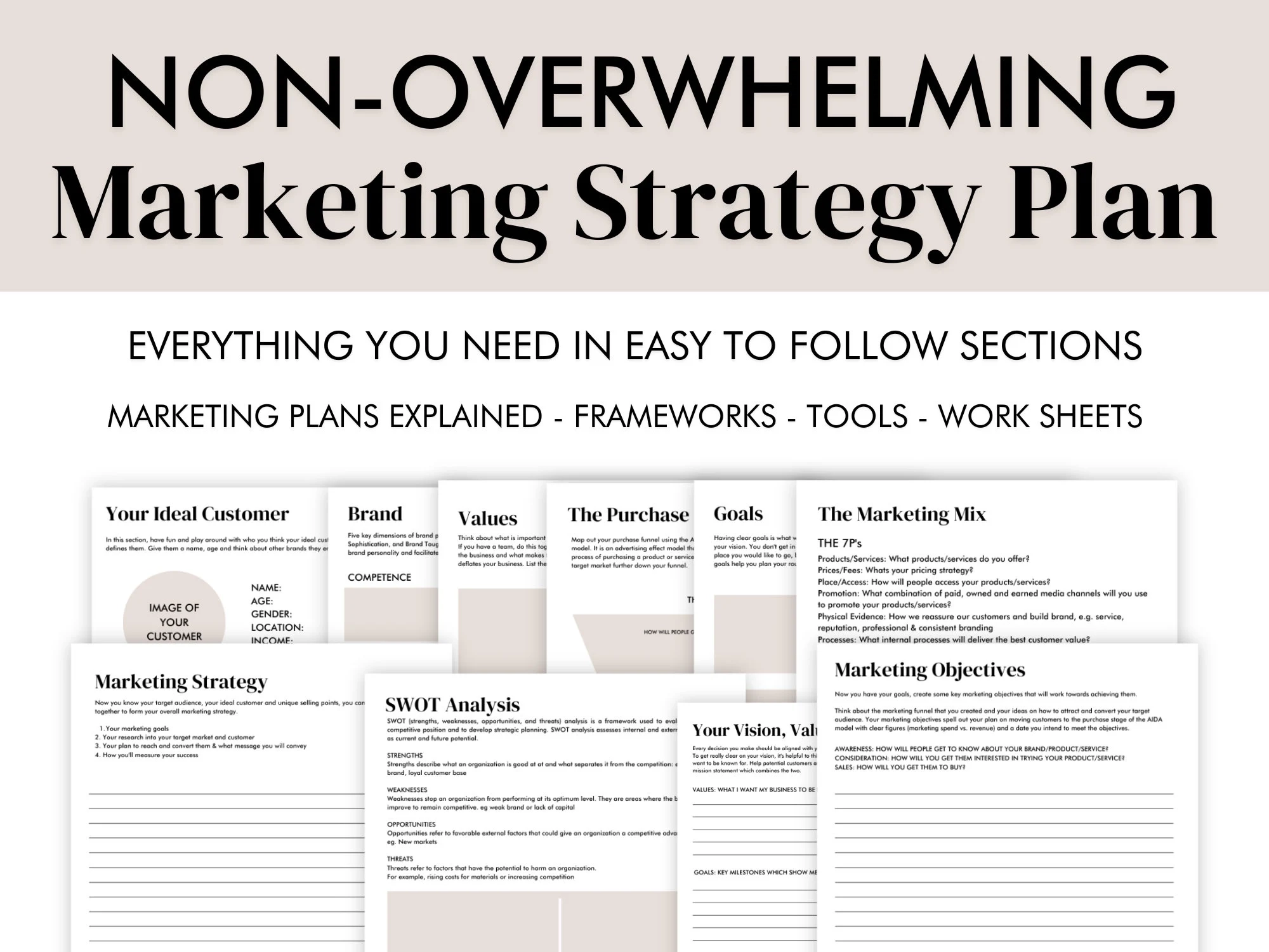 Printable Marketing Plan Template