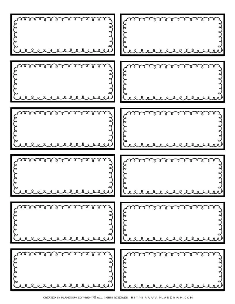 Free Label Templates Printable