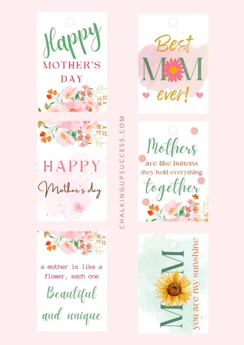 Printable Mothers Day Labels Template