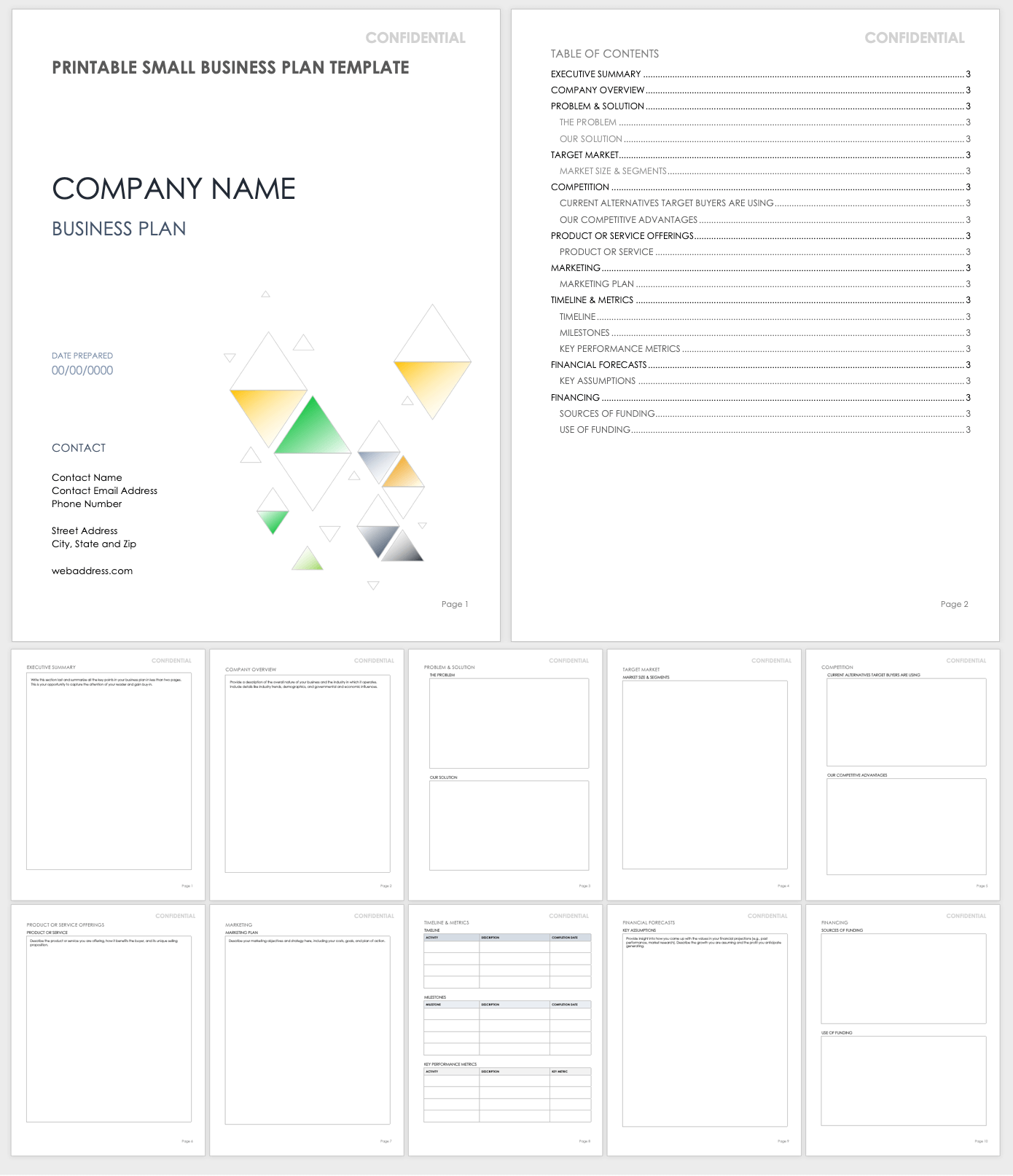 Free Small Business Plan Templates Smartsheet Free Small Business Plan Templates Smartsheet