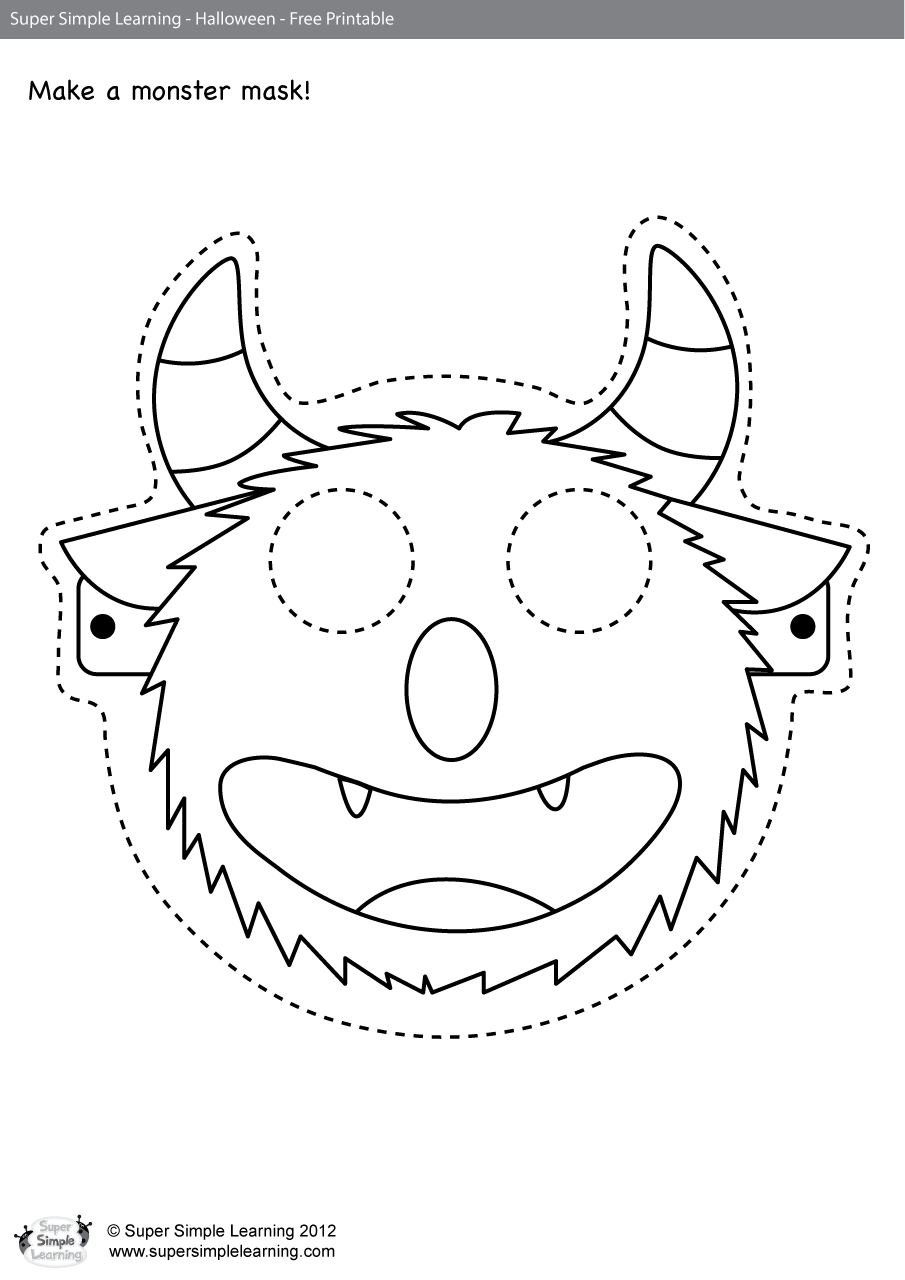 Go Away Worksheet Make A Mask Super Simple