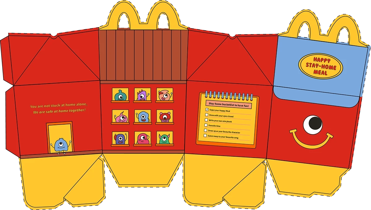 Happy Stay Home Meal McDonald s Happy Meal Box Design Behance Happy Stay Home Meal McDonald s Happy Meal Box Design Behance