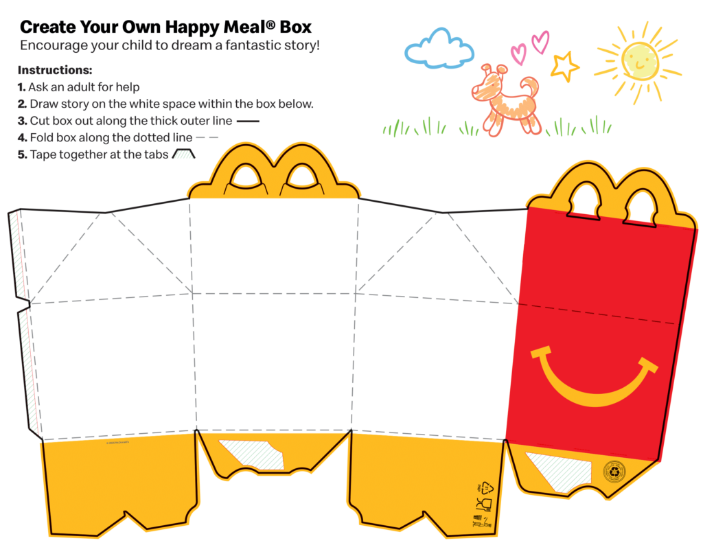 Printable Mcdonalds Happy Meal Box Template