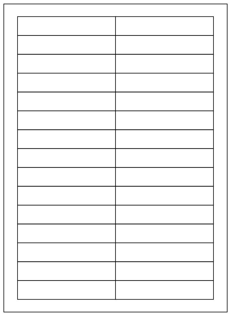 Pendaflex Printable Tab Labels Template